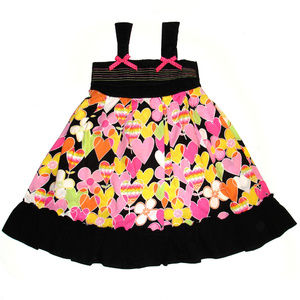 NWOT - KALULA KIDS ~HEARTS & FLOWERS SUN DRESS~